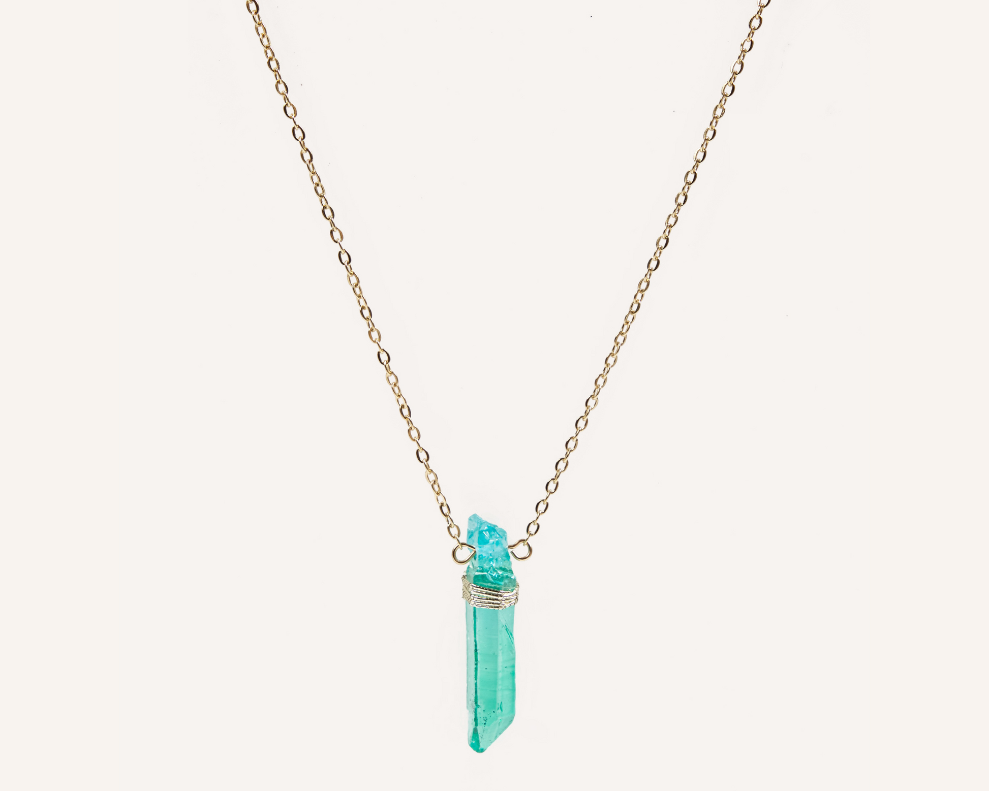 Clarity Crystal Raw Necklace