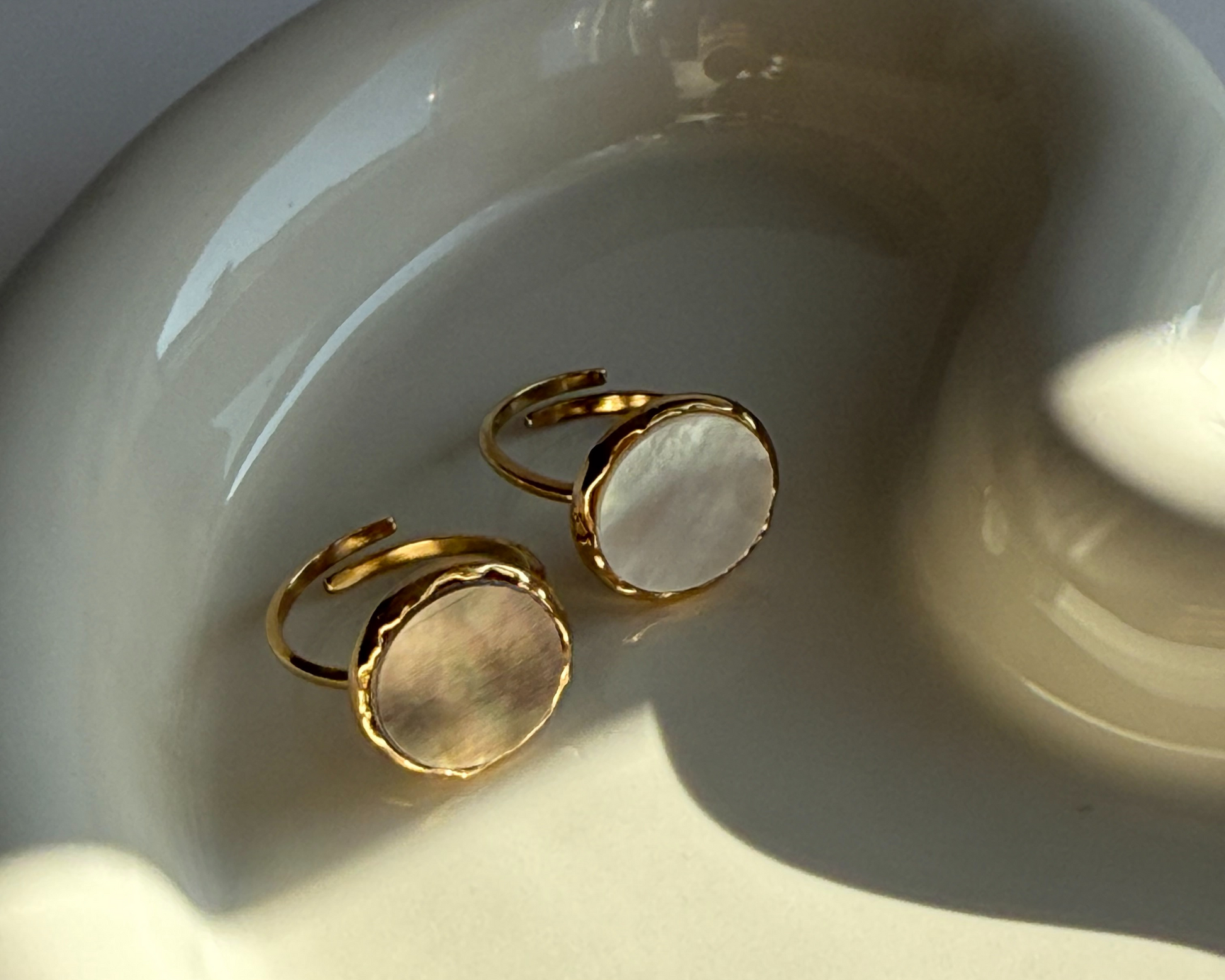 Iridescent Bloom Adjustable Ring