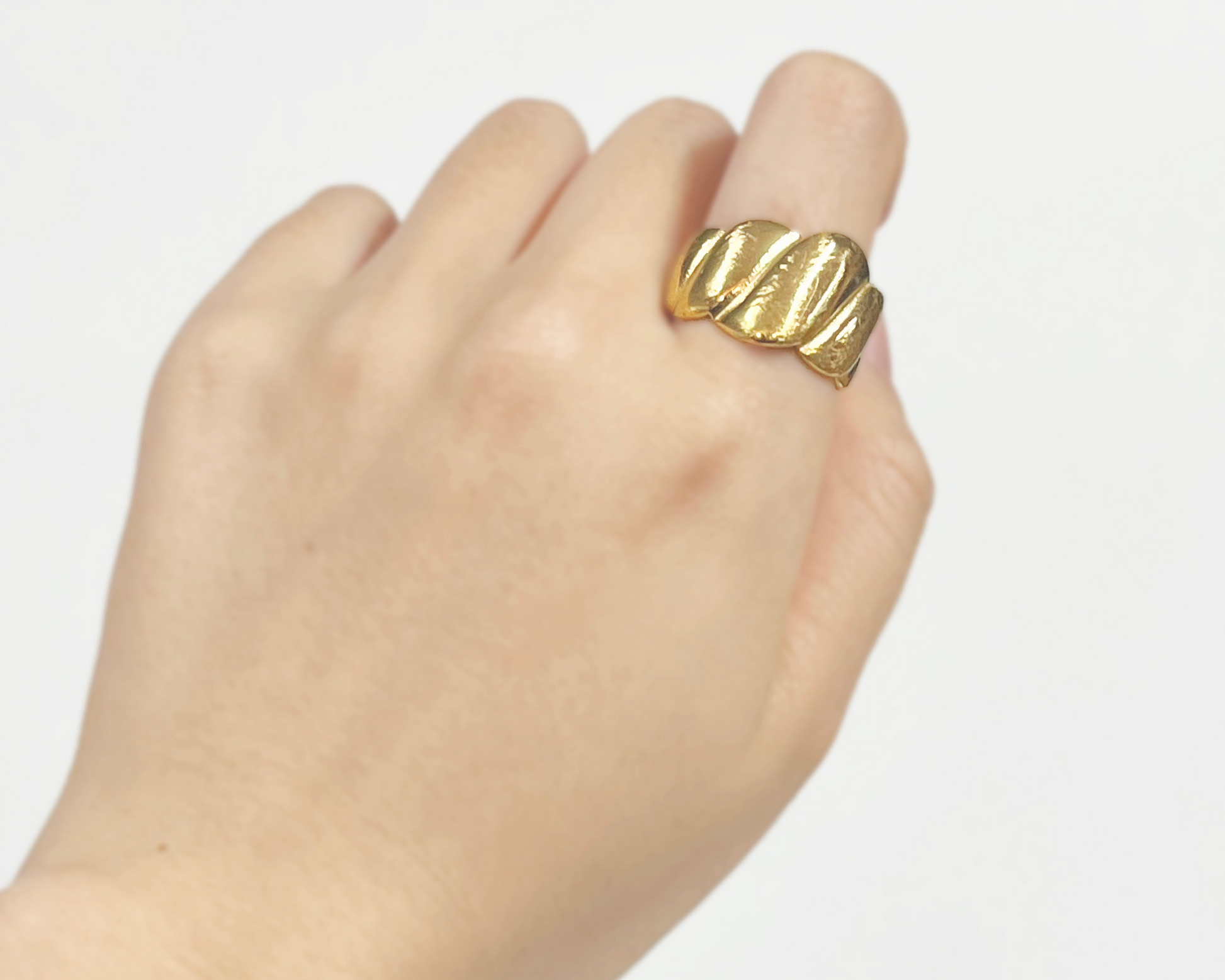 Satin Twist Adjustable Ring