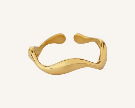 Liquid Tide Adjustable Ring