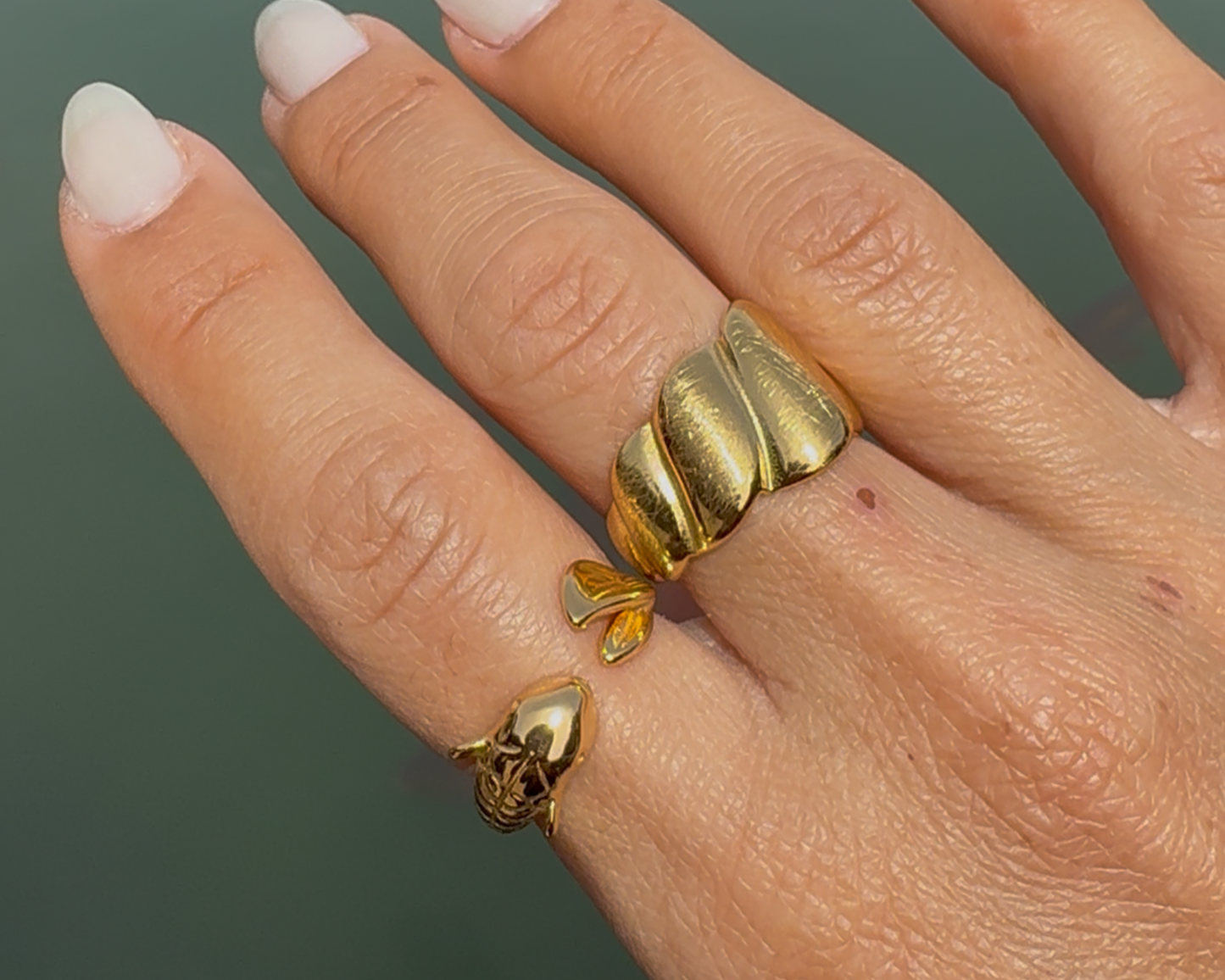 Satin Twist Adjustable Ring