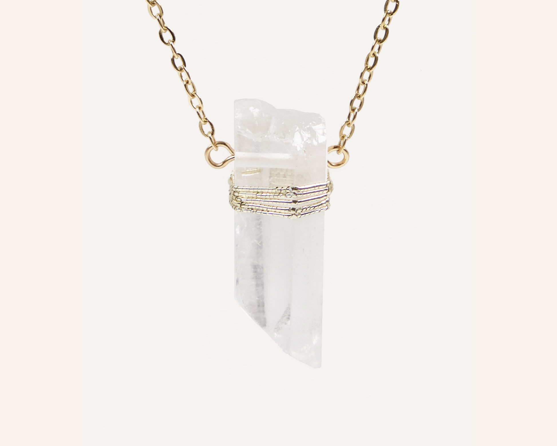 Clarity Crystal Raw Necklace