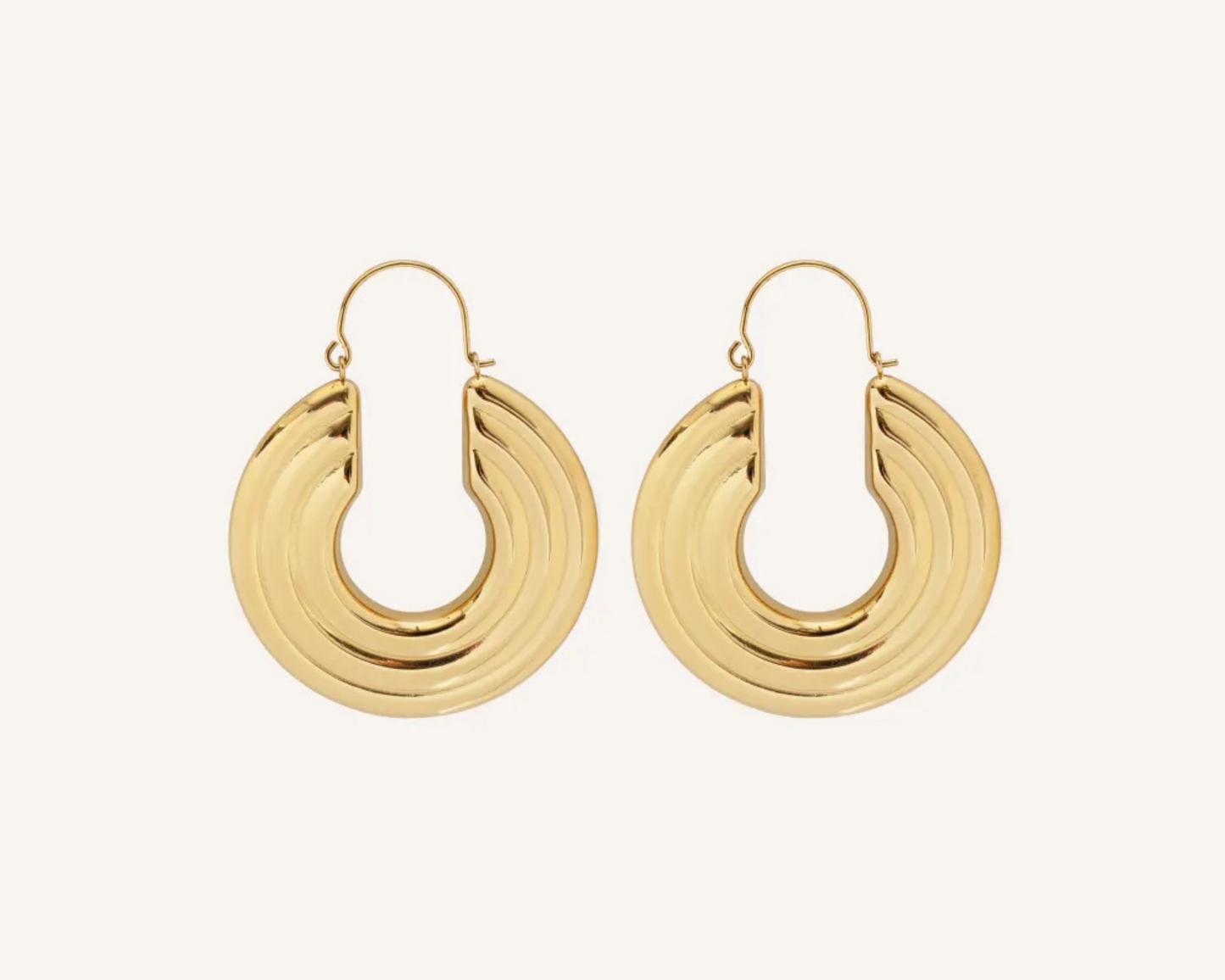 Soundwave Circles Earrings