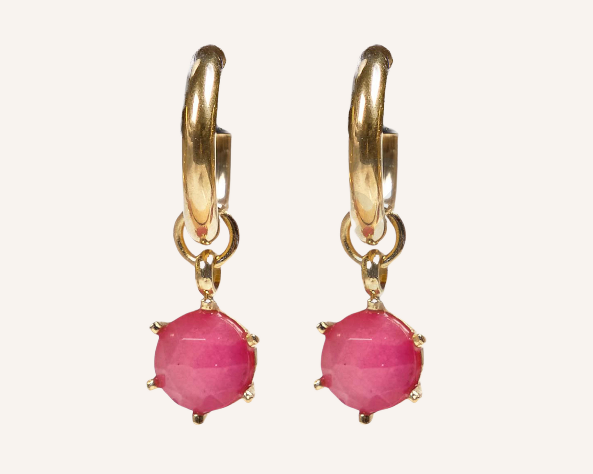 Sorbet Charm Hoops