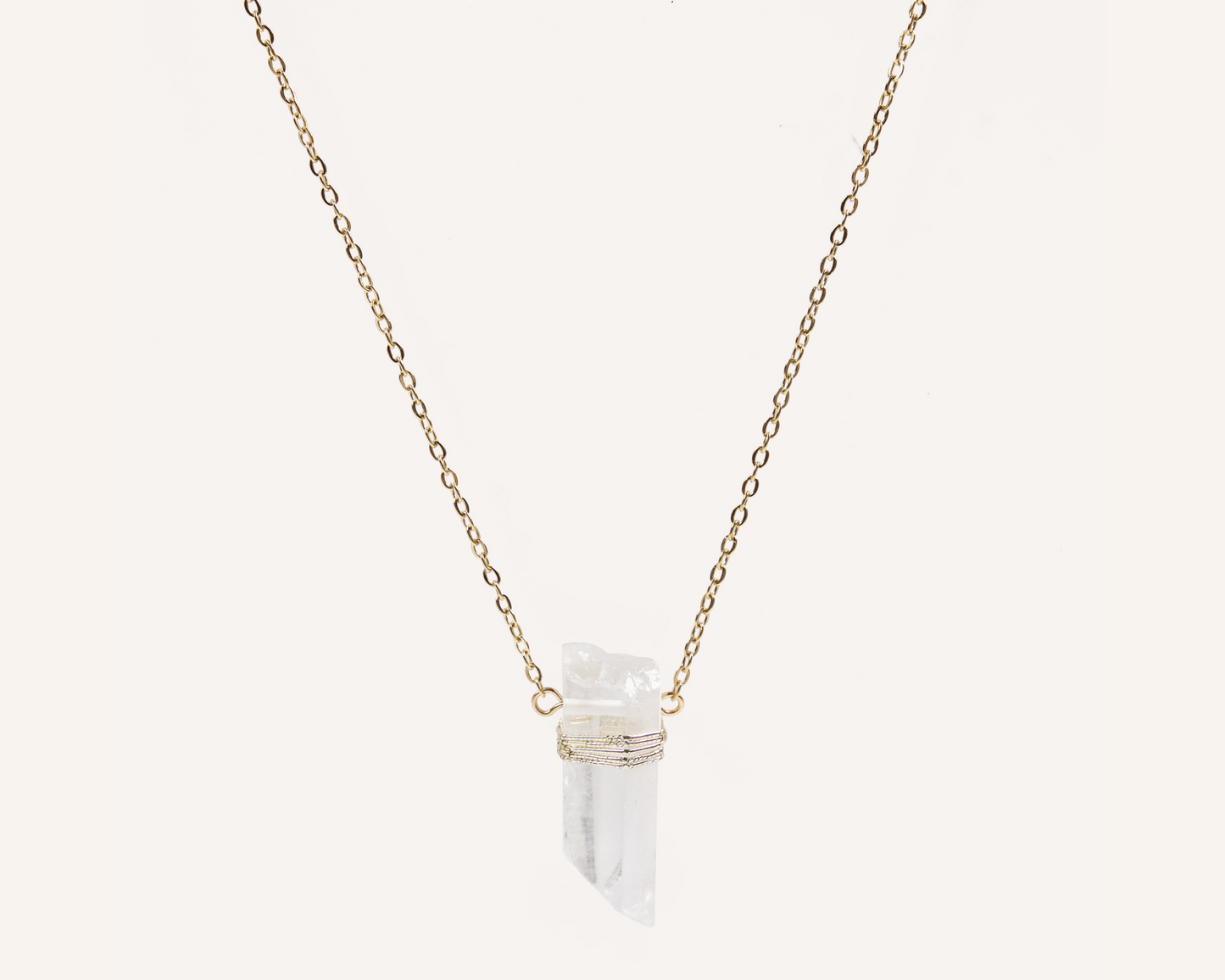 Clarity Crystal Raw Necklace