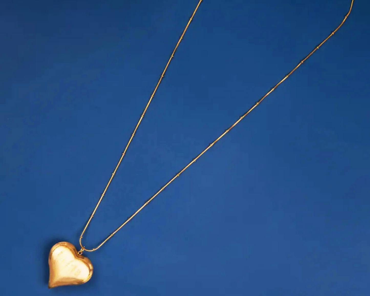 Bold Heart Long Necklace