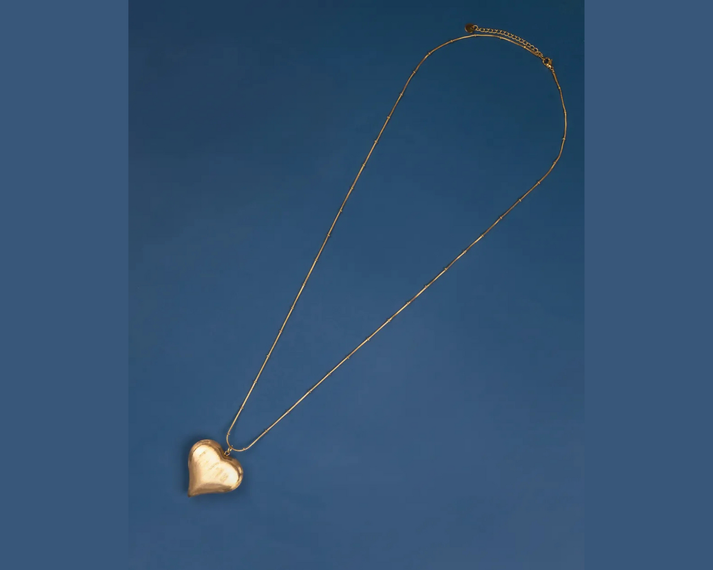 Bold Heart Long Necklace