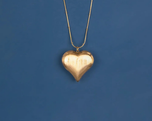 Bold Heart Long Necklace