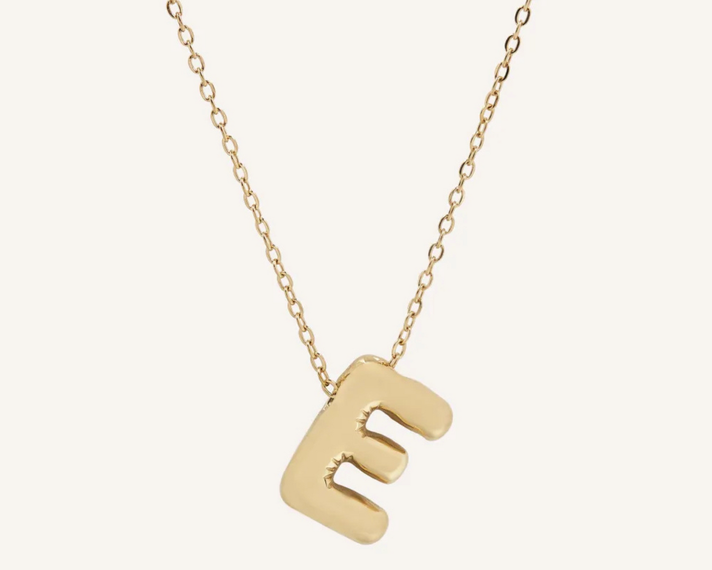 Puff Balloon Initial Necklace