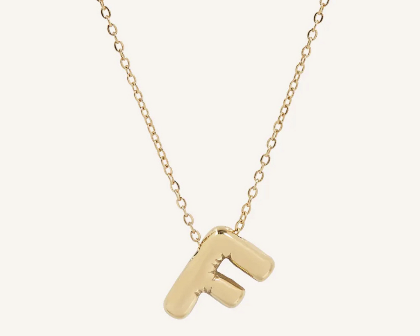 Puff Balloon Initial Necklace