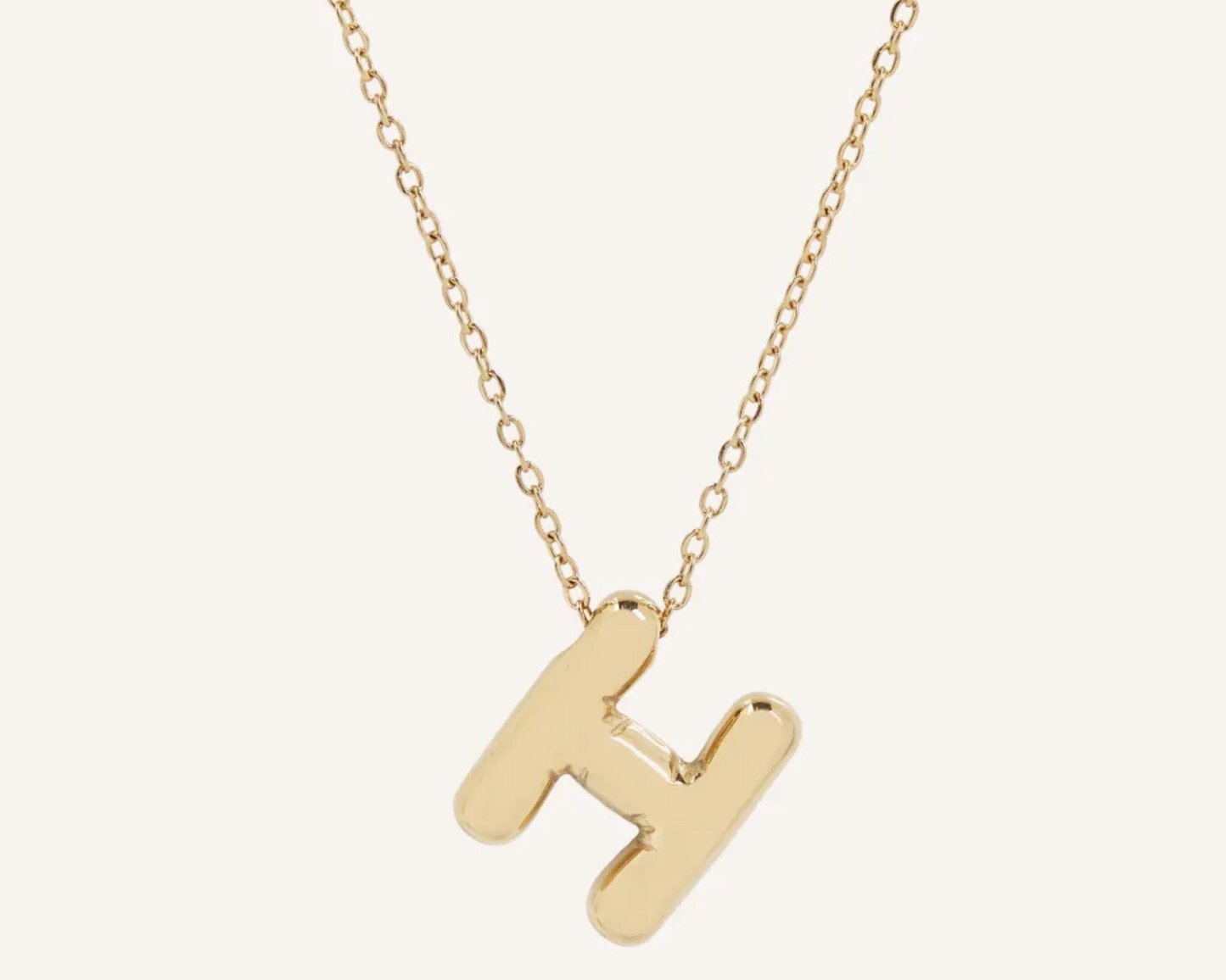 Puff Balloon Initial Necklace